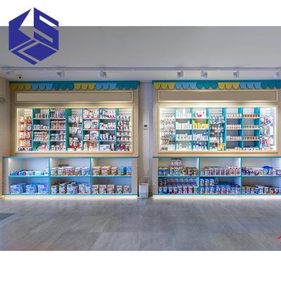 China Retail Pharmacy Store Furniture Medicine Cabinet Interior Design KSL-PM1224-16 for sale