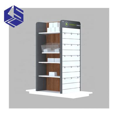 China KSL KSL-P082604 Pharmacy Display Cabinet Wall Cabinet Design Shop Furniture Medical Display Rack for sale