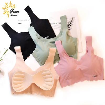 China Seamless Pump Bras For Women Sexy Lingerie With Pads Women's Intimate Underwear Push Up No Wire Bra Seamless Breathable Bra for sale