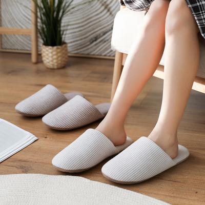 China Comfortable Washable Lightweight Cotton Foam Ladies Bedroom Fashion Trend Women's Memory Slippers Indoor Custom for sale