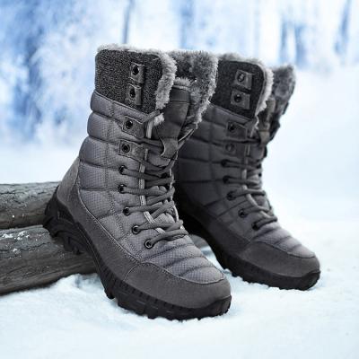 China Wholesale Anti-Smell Winter Warm Outdoor Hiking Hunting Shoes Thick Fur Men's Long Winter Boots for sale