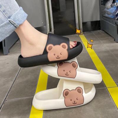 China Fashion trend wholesale cute cute cartoon bear summer bedroom bathroom the little shoes sandals cloud Eva slippers for sale