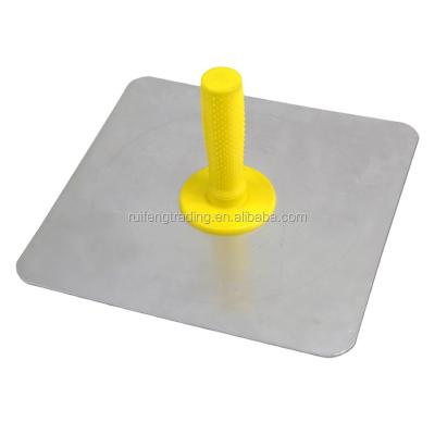 China Mix 30x30cm Cement Aluminum Construction Plastering Hawks With Plastic Handle for sale