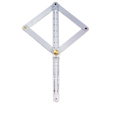 China Get body poistion angle 15 inch aluminum angle divider, angle measuring ruler for sale