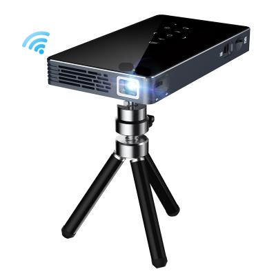 China 1500 lumens mobile pico led home theater phone projector Android 7.1 HD IN Wi-Fi BT P8I DLP handfree pocket proyector mini for sale