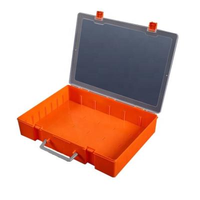 China Viable Plastic Tool Organizer Storage Box For Electronic Components Bi Folding Compartment Case for sale