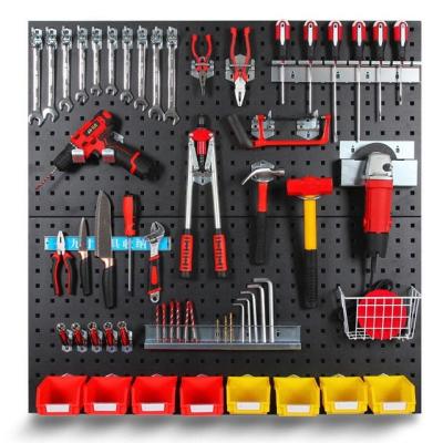 China Heavy Duty Tool Panels and Hooks Tool Basket Pegboard Peg Board for sale