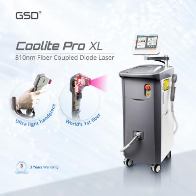 China Professional Portable Hair Removal GSD High Power 810nm Fiber Coupled No Channel 808 Diode 808nm Laser Hair Removal for sale