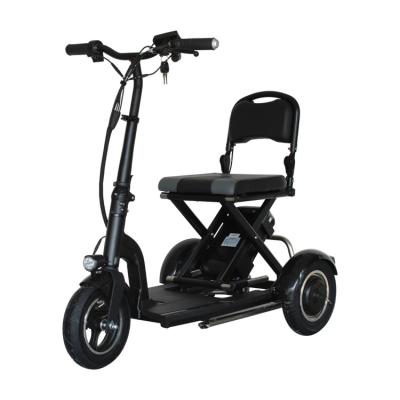 China China Factory 300W 600W Dual Motor Long Range Old Man Unisex Car Foldable Electric Motorcycle 3 Wheel Mobility Scooter for sale