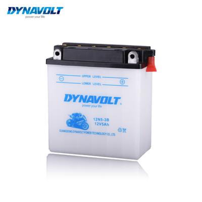 중국 Golf Carts DYNAVOLT 12V5Ah 12N5-3B High Performance Conventional Lead Acid Dry Charge With Acid Pack Battery For Motorcycle 판매용