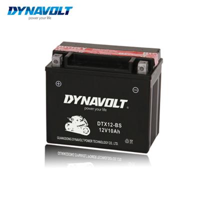 China Golf Carts DYNAVOLT 12V10Ah YTX12-BS DTX12-BS AGM Maintenance Free Lead Acid With Acid Pack Battery For Motorcycle Power Heavy Duty Sports à venda