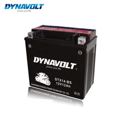 China Golf Carts DYNAVOLT 12V12Ah YTX14-BS DTX14-BS AGM Maintenance Free Lead Acid With Acid Pack Battery For Motorcycle Power Heavy Duty Sports à venda