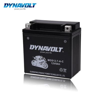 중국 Golf Carts DYNAVOLT 12V8Ah MGS12-7-A YB7-A YB7-B Power Lead Acid Sports Factory Triggered Sealed SLA Gel AGM Motorcycle Battery For Scooter 판매용