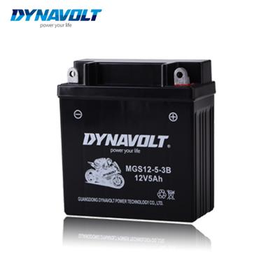 中国 Golf Carts DYNAVOLT 12V5Ah MGS12-5-3B YB5L-B Power Lead Acid Sports Factory Triggered Sealed SLA Gel AGM Motorcycle Battery For Scooter 販売のため