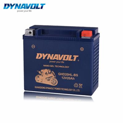 中国 Golf Carts DYNAVOLT 12V20Ah GHD20HL-BS Power Lead Acid Sports ATV UTV Gel AGM Motorcycle Battery For Harley Davidson 販売のため