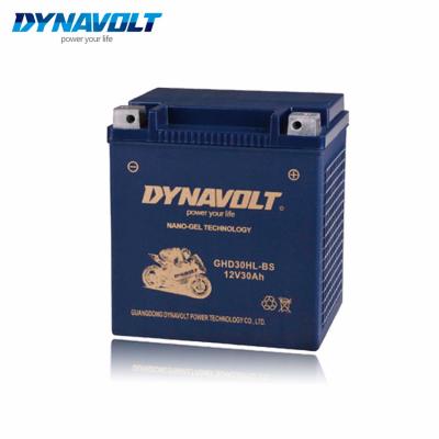 中国 Golf Carts DYNAVOLT 12V30Ah GHD30HL-BS Power Lead Acid Sports ATV UTV Gel AGM Motorcycle Battery For Harley Davidson 販売のため