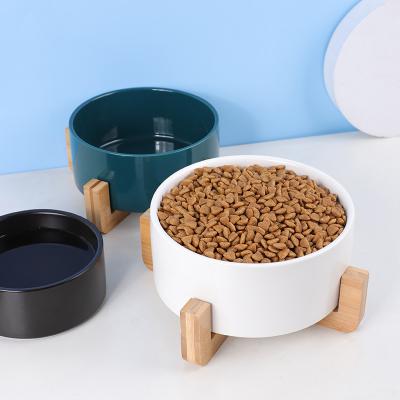 China Viable Factory Wholesale Dog Cat Bowl Ceramic Food Bowl Medium And Large Dog Ceramic Pet Bowl for sale