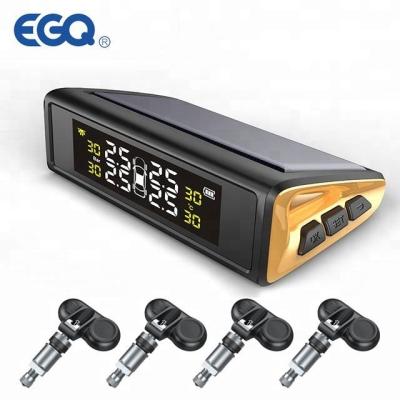 China Monitoração relativa à promoção da pressão dos pneus do monitor da pressão dos pneus das energias solares TPMS do Auto-alarme do alarme da voz da melhor qualidade à venda