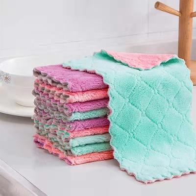 China Viable Custom Washable Towel Kitchen Towel Cleaning Cloths Glass Clean for sale