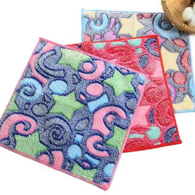 China Factory Price Child Safe Custom Cleaning Towel Cotton Kitchen Tea Sponge Towel for sale