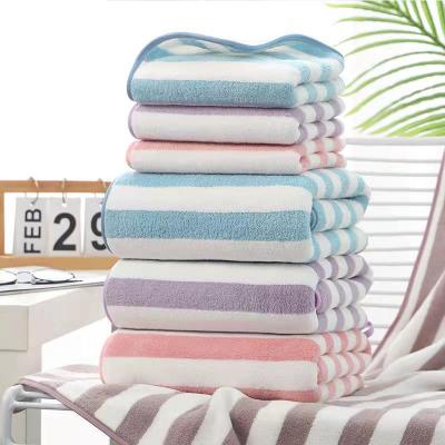 China Wholesale Premium QUICK DRY Eco Friendly Microfiber Coral Fleece Velvet House Bath Absorbent Towels for sale