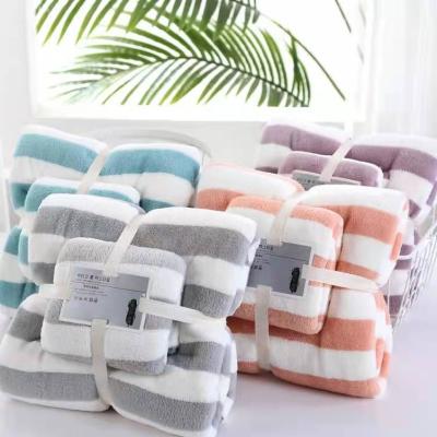 China Good quality QUICK DRY bath towel set custom logo five star luxury hotel towel bath towel set for sale