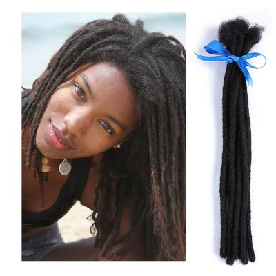 China 100% Hair Dread Locks 100% Natural Micro Curly Kinky Afro Handmade Braiding locs, Virgin Hair Crochet Dreadlocks Extension for sale