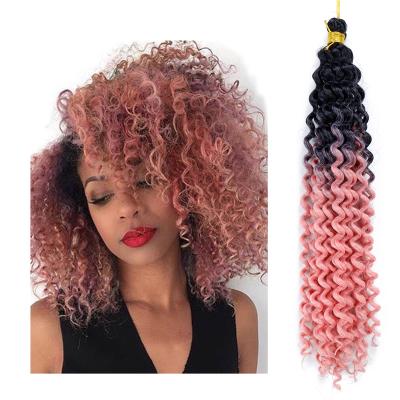 China Synthetic Fiber Crochet Twist Passion Twist Hair Water Wave Crochet Hair Ombre Synthetic Braids Deep Butterfly Locs Braiding Hair Whlolesale for sale