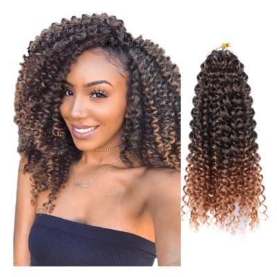 China Low Temperature Fiber 8 Inch Ombre Passion Curly Twist Crochet Marlybob Braids For Synthetic Hair Marley Braiding Hair Extensions For Afro Women for sale