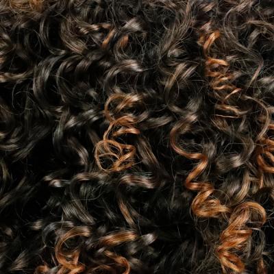 China Curly Curly Sturdy Natural Ombre Blobde Lace Non Afro Curly Short Curly Cheap Wig Synthetic Hair Blend Wigs for sale