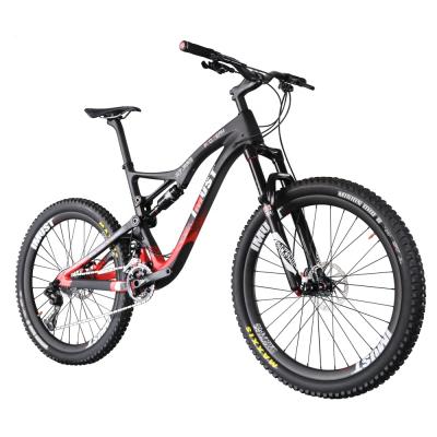 China Full carbon fiber suspension carbon bike IMUST carbon mountain bike 27.5er carbon fiber bike for sale