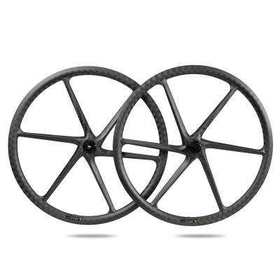 China Road Bikes 2021 New 6 Spokes Carbon Road Disc Wheel For Road Bike for sale