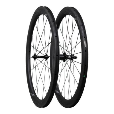 China Road Bikes 25mm Width 50mm Anvil Carbon Bicycle Road Tubeless Ready Wheels for sale