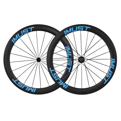 China China Suppliers OEM 700C Carbon Anvil 25mm Width Tubeless Road Ready Carbon Rims Road Bike Wheels for sale