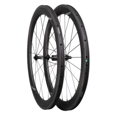 China Road Bikes Chinese Cheap 25mm Width Carbon Road Bike Wheels 55mm Anvil Road Bike Carbon Racing Wheelset W56C for sale