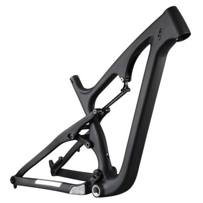 China Mountain bikes OEM full suspension mountain carbon fatbike frame with 26x4.8 fat tire for sale