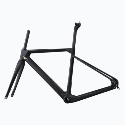 China Newest 700c *41C Carbon Clincher Flat Mount Disc Gravel Bike Carbon Monoooque Frame for sale