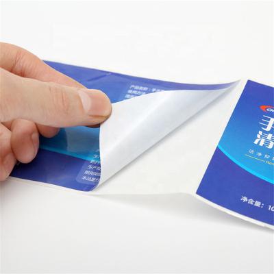 China China Waterproof Anti-counterfeiting PVC Custom Vinyl Skin Laser Self Adhesive Paper Logo Sticker Printing Label for sale