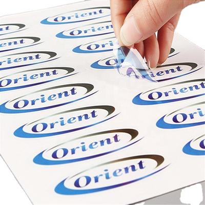 China Waterproof Anti-Counterfeit Skin Off Vinyl High Quality Custom Self Adhesive Stickers Labels Custom Labels On A Roll / Sheet for sale