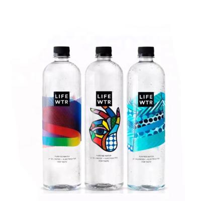 China Heat Sensitive Custom Bottle Shrink Wrap Label Sleeve For Water Bottle Sealing for sale