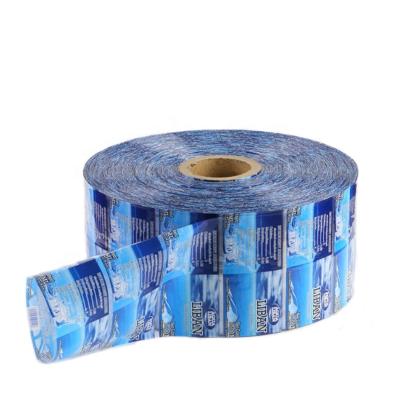 China Heat Sensitive Custom Design Bottle Label PVC Shrink Sleeve Bottle Filling Shrink Film , Printing Water Label for sale