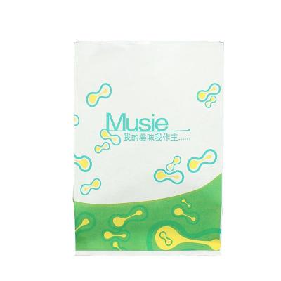 China Recyclable White French Fries Food Parchment Paper Bag With Logo Printing for sale