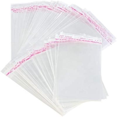 China Recyclable Clear 7*12cm Cellophane Bags Self Adhesive Sealing Treat Bags Flat OPP Plastic Bags For Candy Cookie Chocolate Packaging for sale