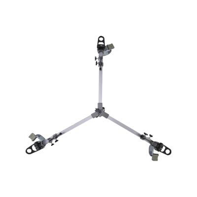 China Camera Phone Pulling Axrtec TD300 Heavy Duty Folding Dolly Three Rubber Wheels With Care Handle For Tripod Video Stand for sale