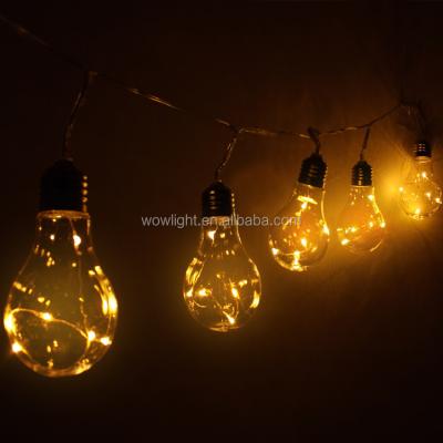 China Outdoor Solar Bare Light Bulbs Warmwhite Fairy String Light For A Stunning Fairy Lights Effect for sale