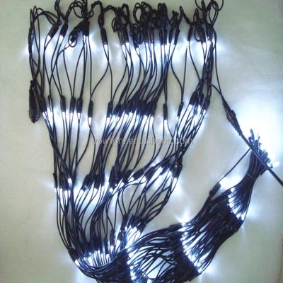 China 2meter outdoor waterproof rubber cable led net light for decoration shrub 230v with Eu plug for sale