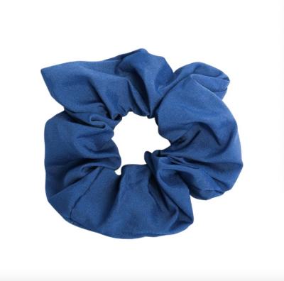 China All Girls Denim Hair Scrunchies Lattice Hair Ties Denim Ponytail Holder for sale