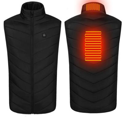 China Custom Breathable Manufacturer Men USB Rechargeable Heated Vest 2 Zone Heating Heating Thermal Heated Vest for sale