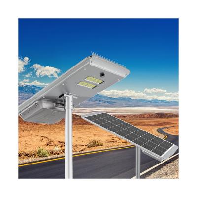 Κίνα IP65 solar panel battery backup 60w outdoor led solar street light with pole aluminum integrated solar street light προς πώληση