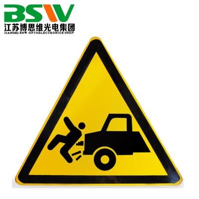 China Road Traffic Signage Traffic Safety Signs Warning Signage Reverse Cursor Sign Customization for sale